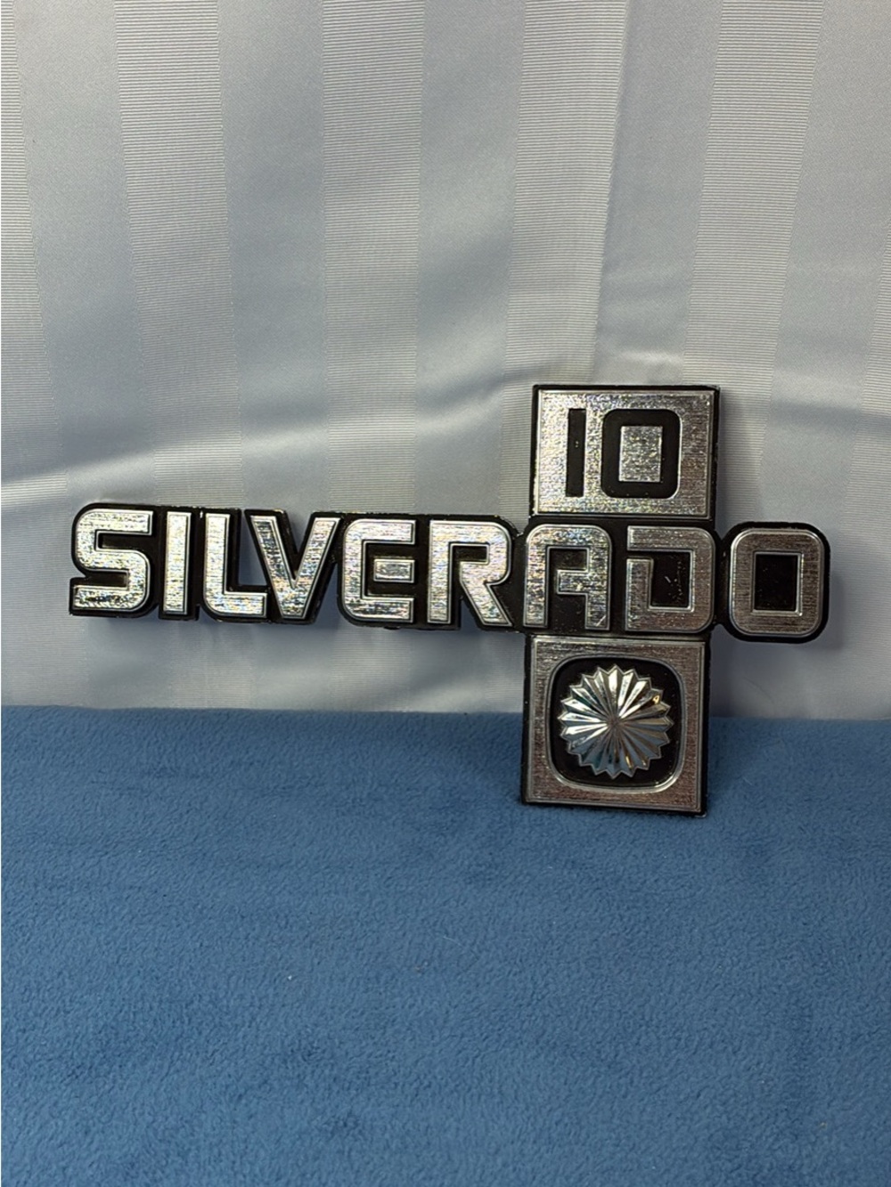 Vintage 80s Chevrolet Silverado 10 Plastic Fender Emblem